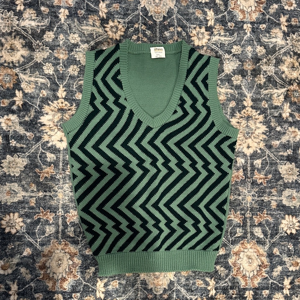 JCPenney Mint Green Knit Sweater